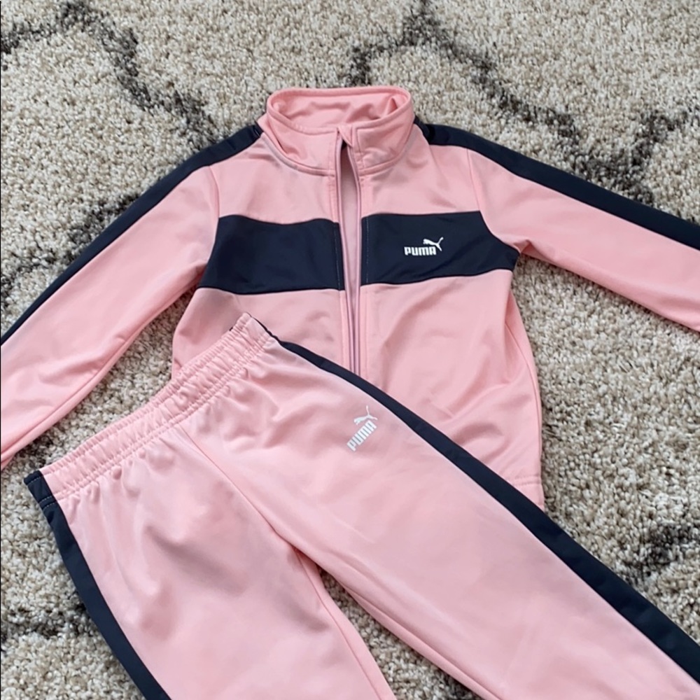 Girls Puma Track Suit - Size 6